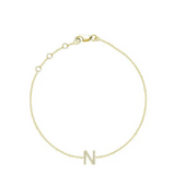 Initial Diamond Bracelet