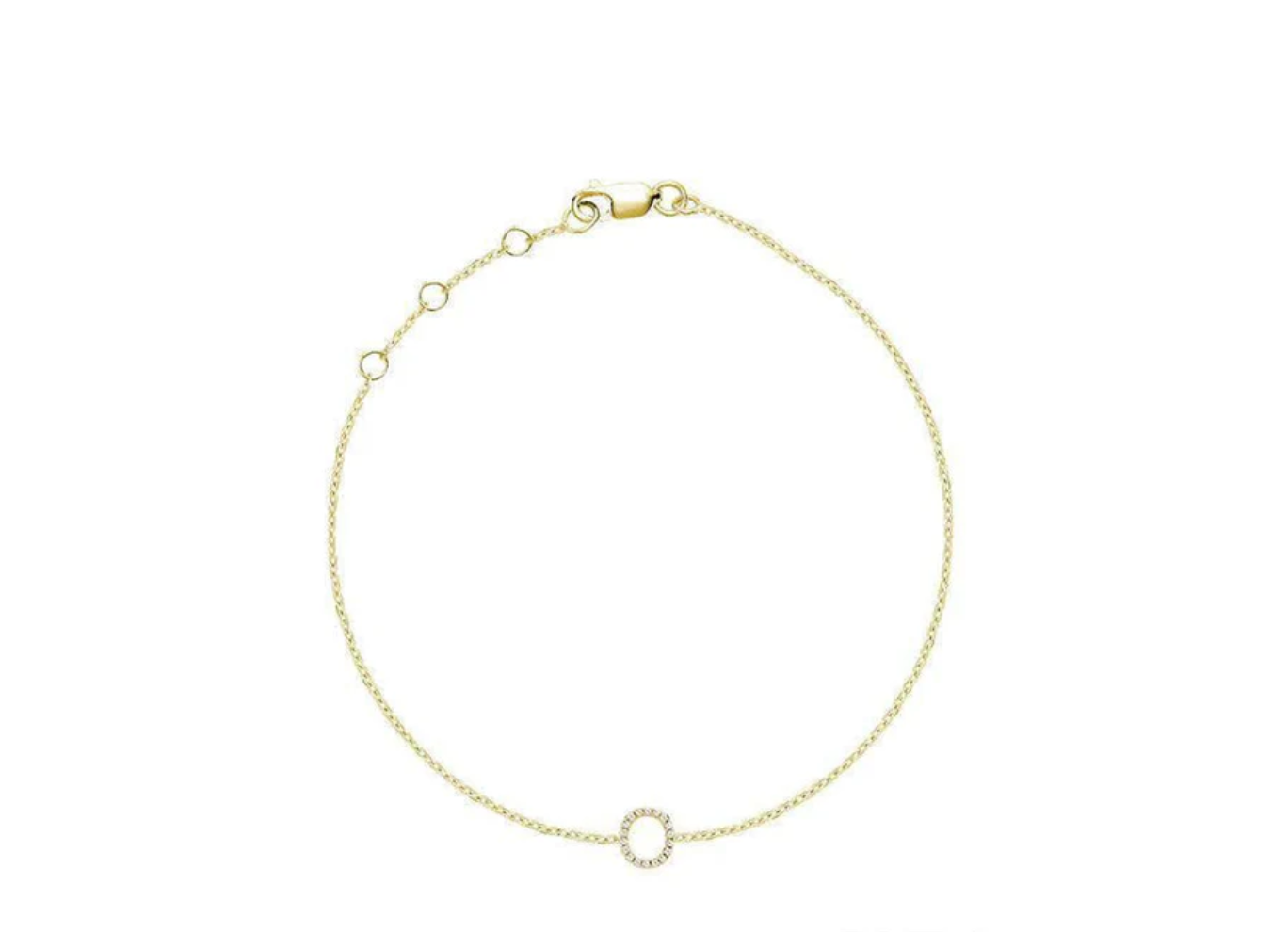 Initial Diamond Bracelet
