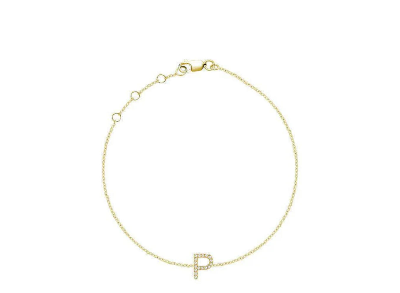 Initial Diamond Bracelet