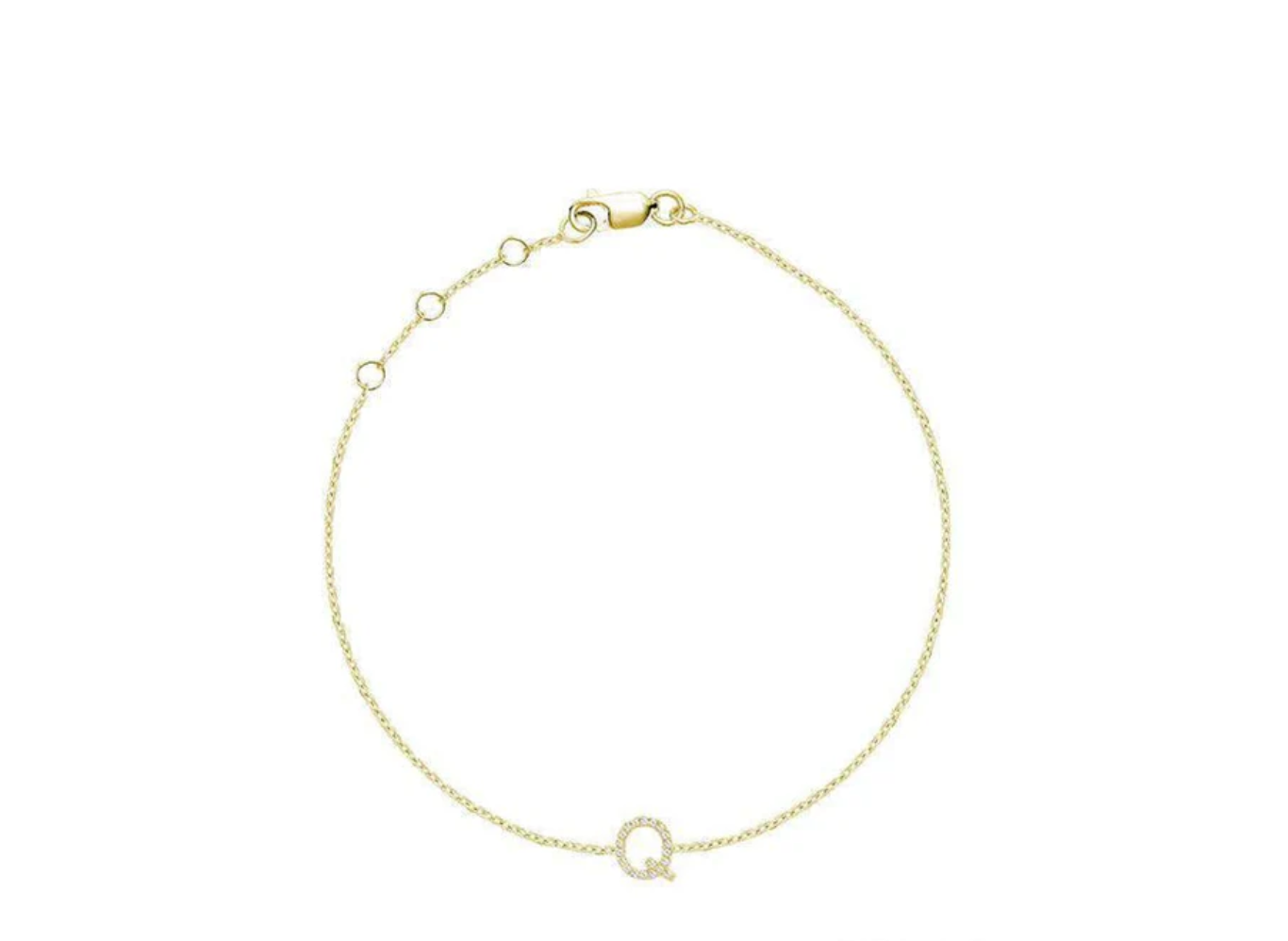 Initial Diamond Bracelet