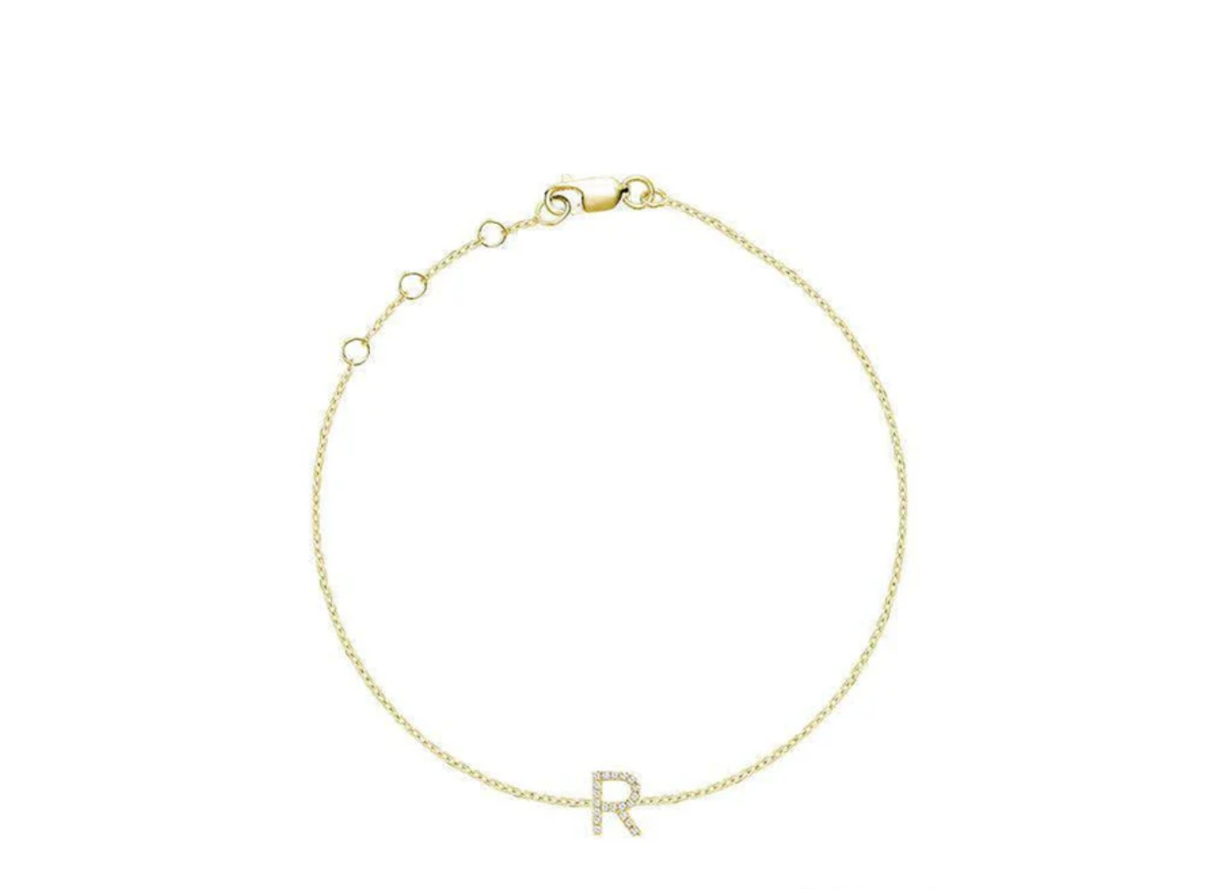 Initial Diamond Bracelet
