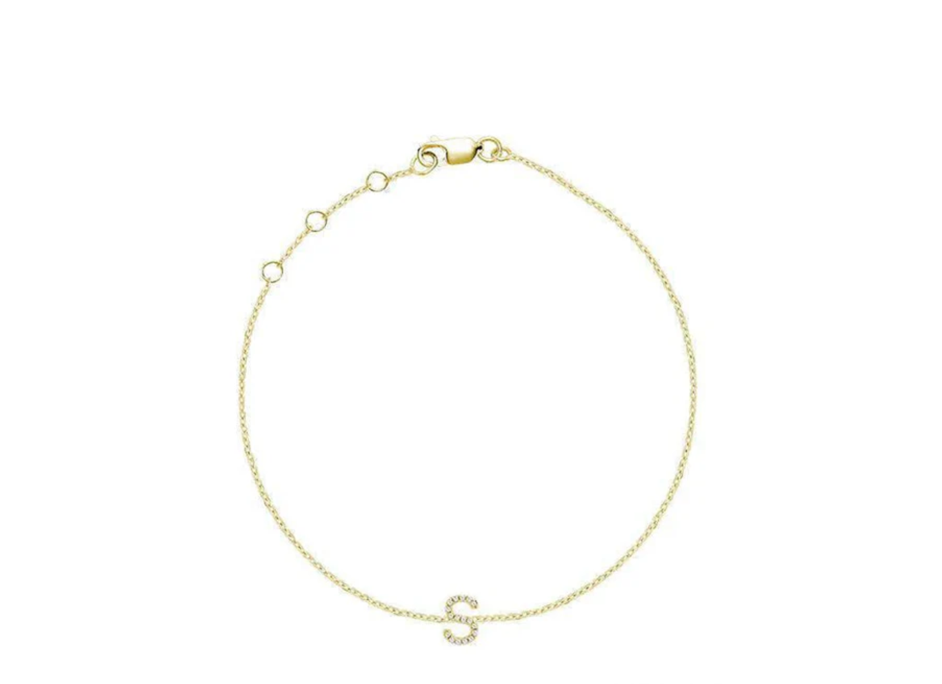 Initial Diamond Bracelet