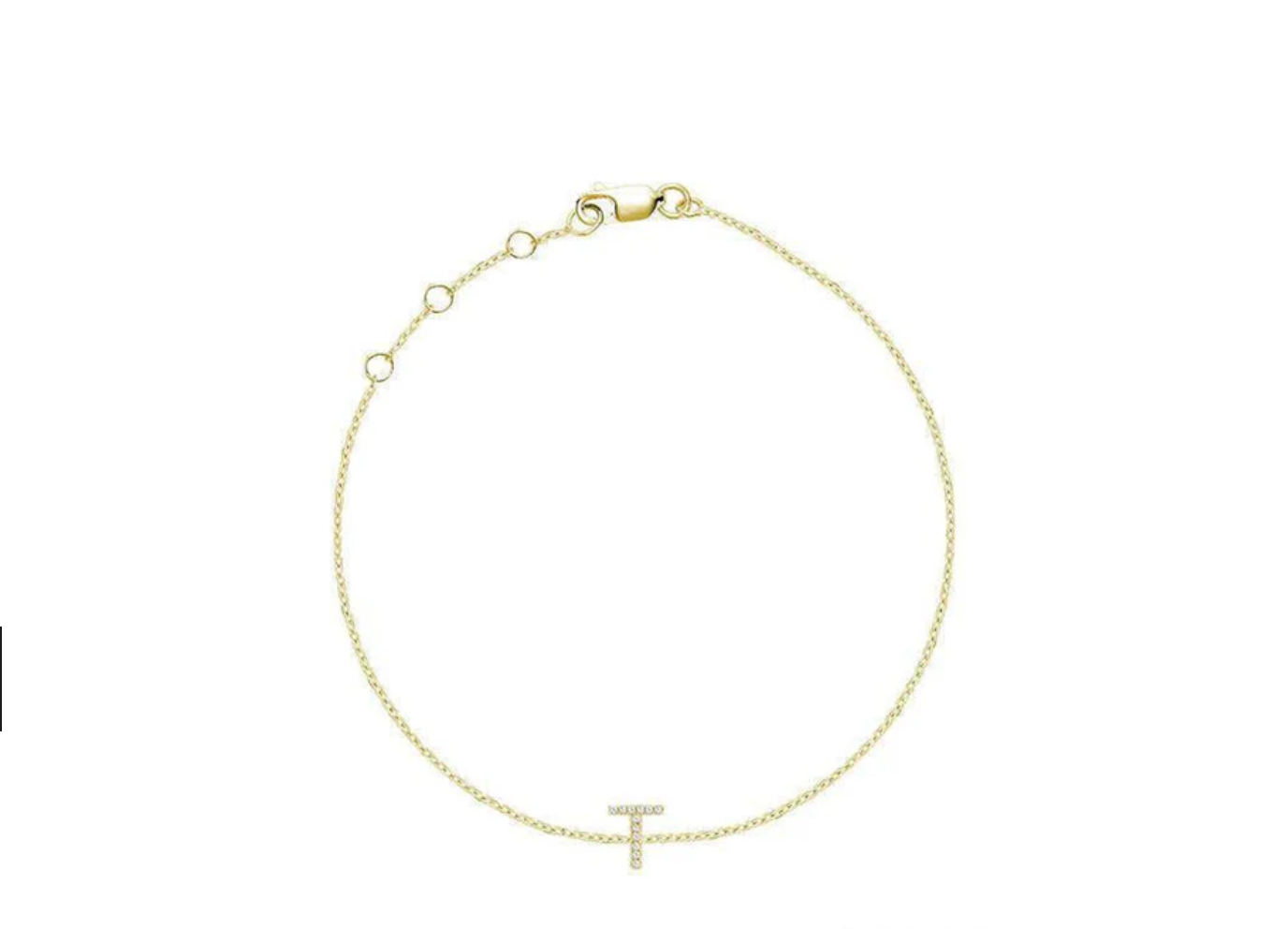 Initial Diamond Bracelet