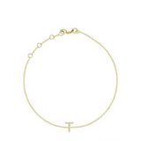Initial Diamond Bracelet