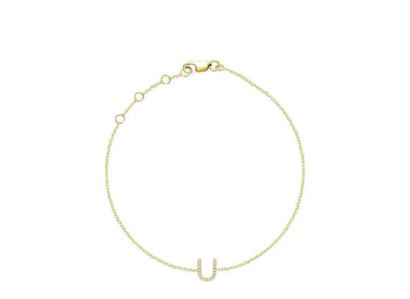 Initial Diamond Bracelet