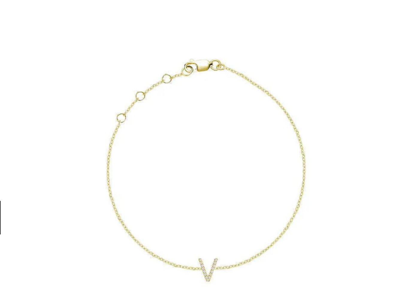 Initial Diamond Bracelet