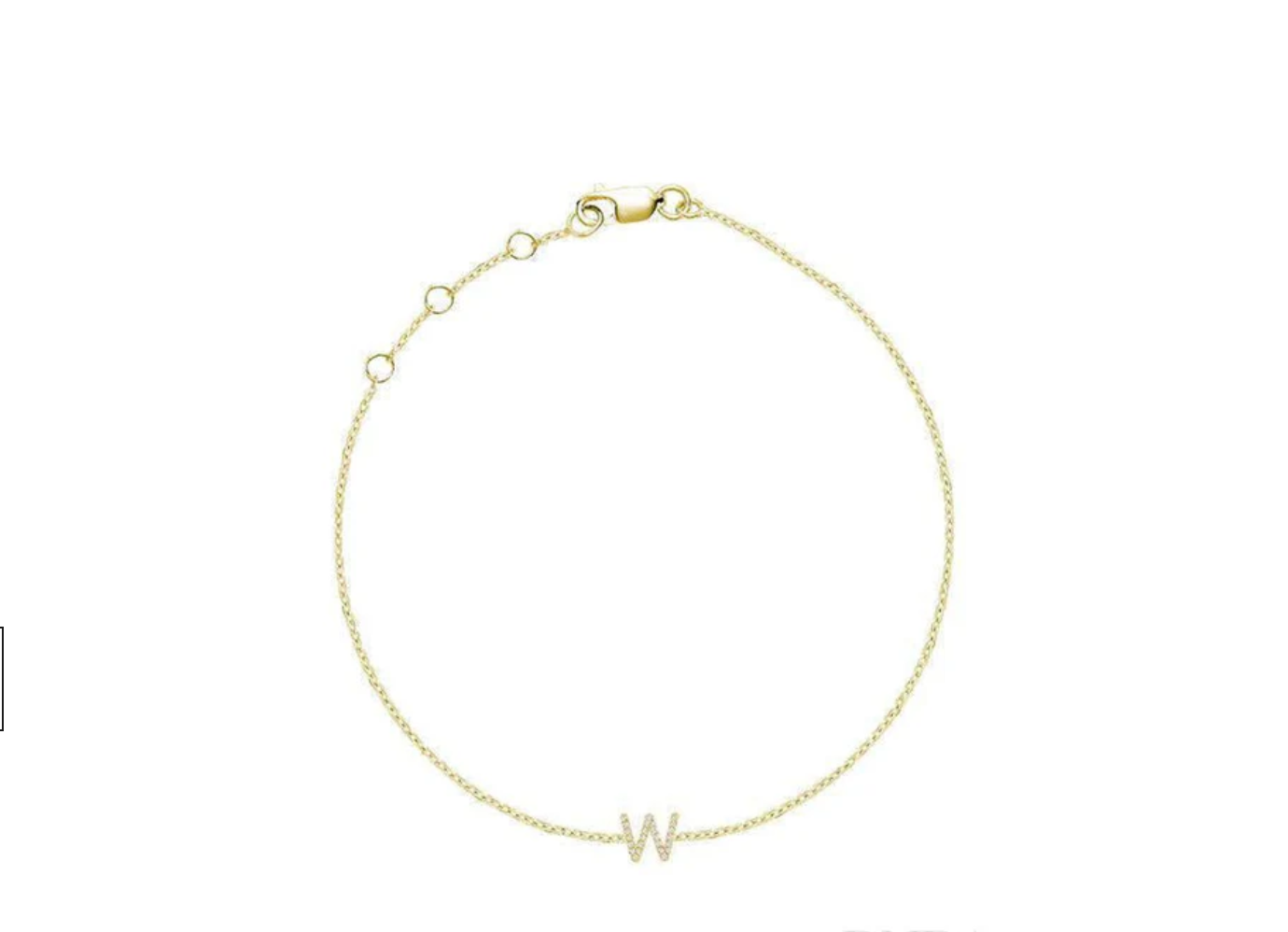 Initial Diamond Bracelet