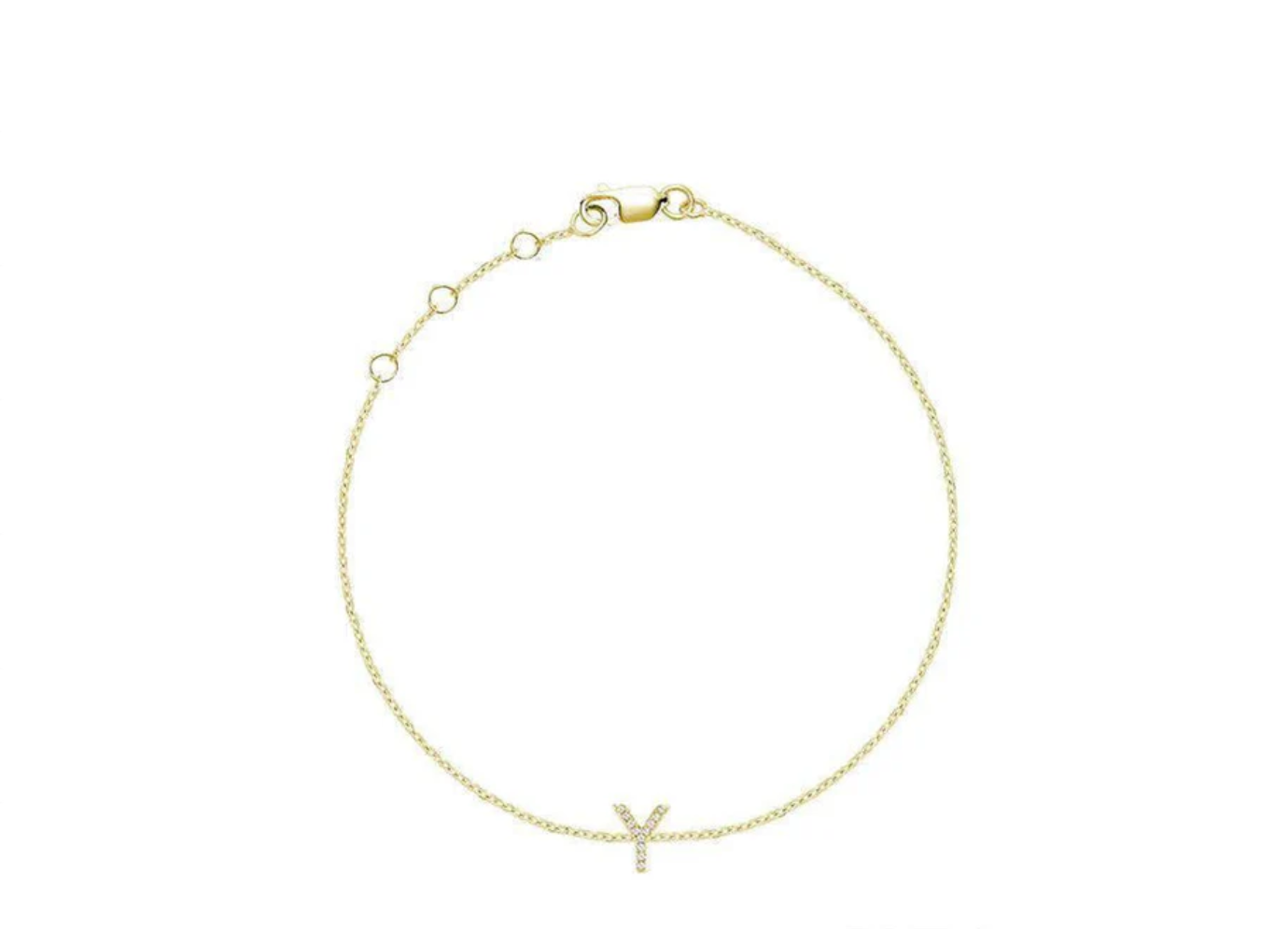 Initial Diamond Bracelet