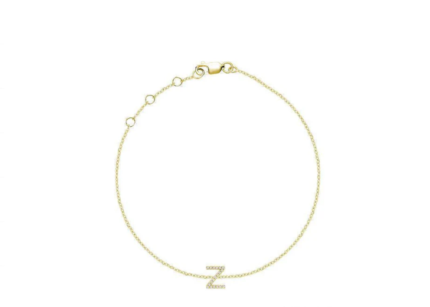 Initial Diamond Bracelet