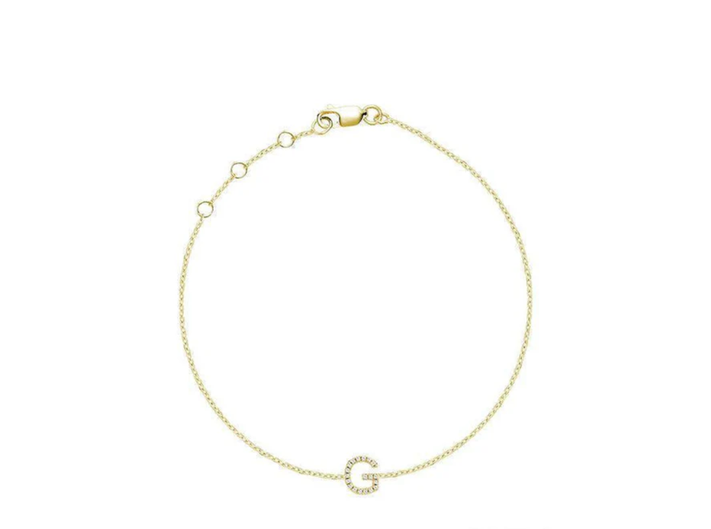 Initial Diamond Bracelet