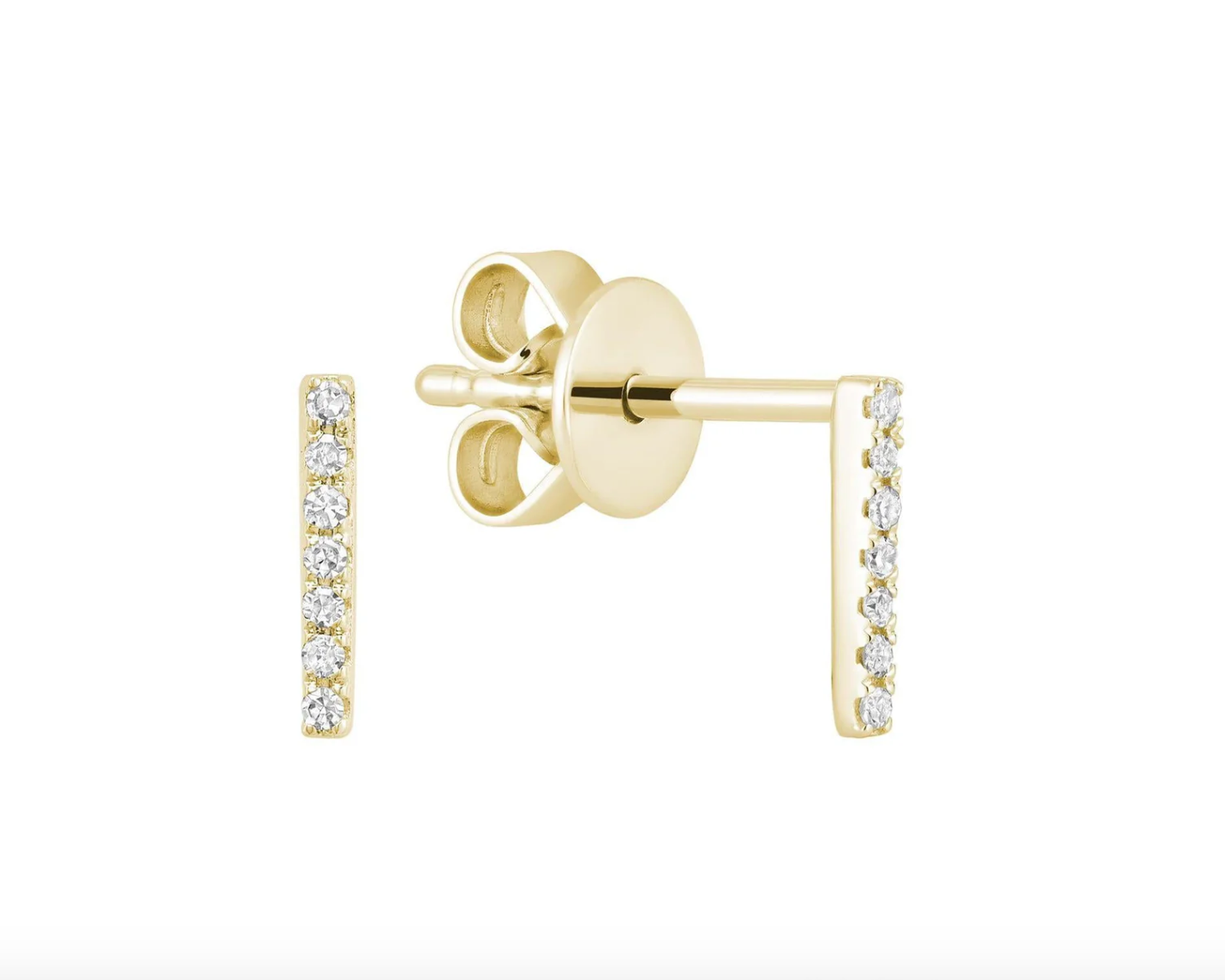 Initial Stud Earrings