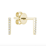 Initial Stud Earrings