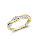 Intertwined Pave Diamond Ring