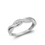 Intertwined Pave Diamond Ring