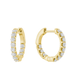 In & Out Huggie Lab Grown Diamond Earrings