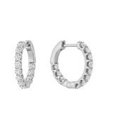 In & Out Huggie Lab Grown Diamond Earrings