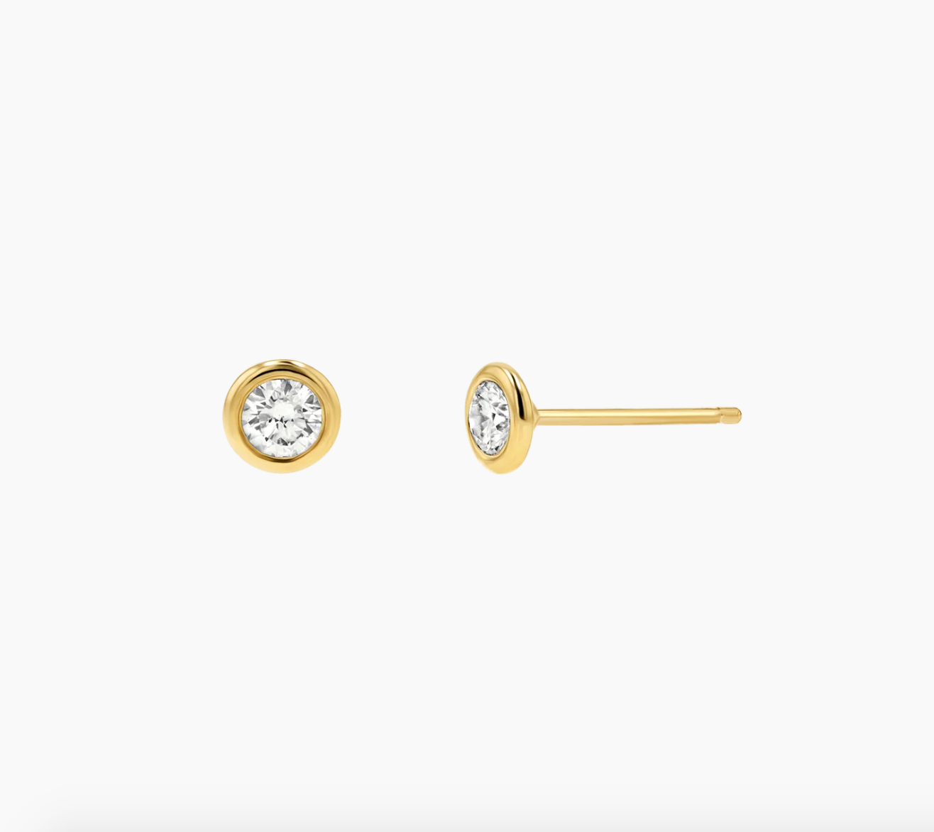 Classic Diamond Bezel (2mm) Stud