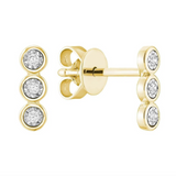 Trinity Bezel Stud