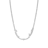 2mm Custom name tennis necklace